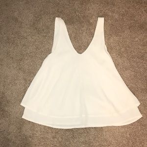 Hollister Silky off white tank